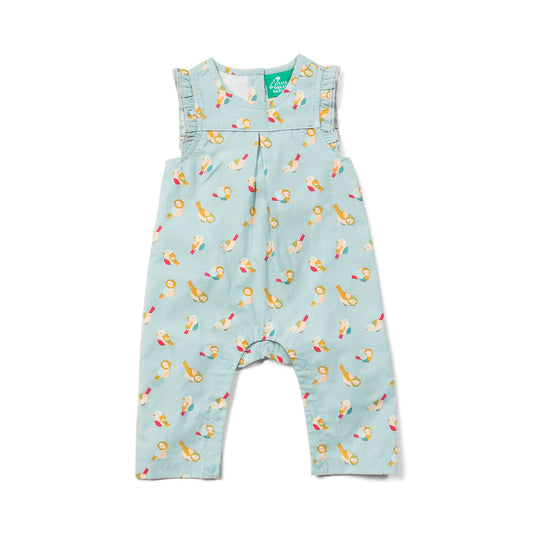 rainbow birds frill summer romper by little green radicals at whippersnappers online