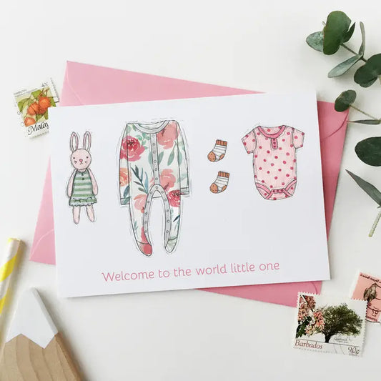 welcome to the world little one card by clara & macy at whippersnappersonline