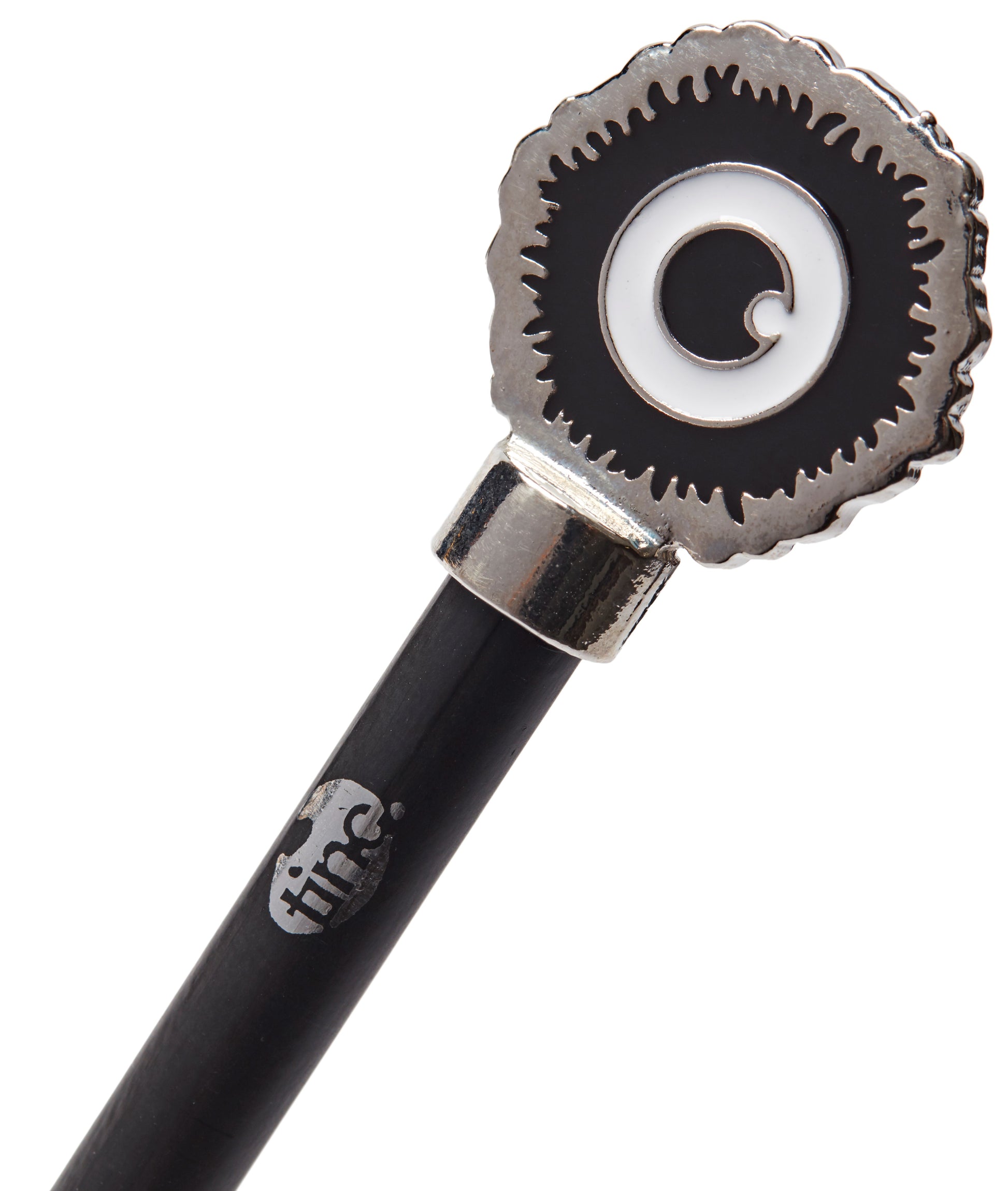 Tinc pencil with eye topper in black and silver