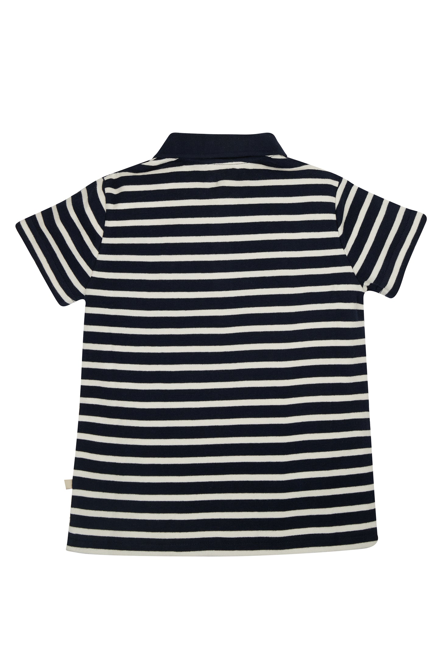 navy breton stripe polo shirt