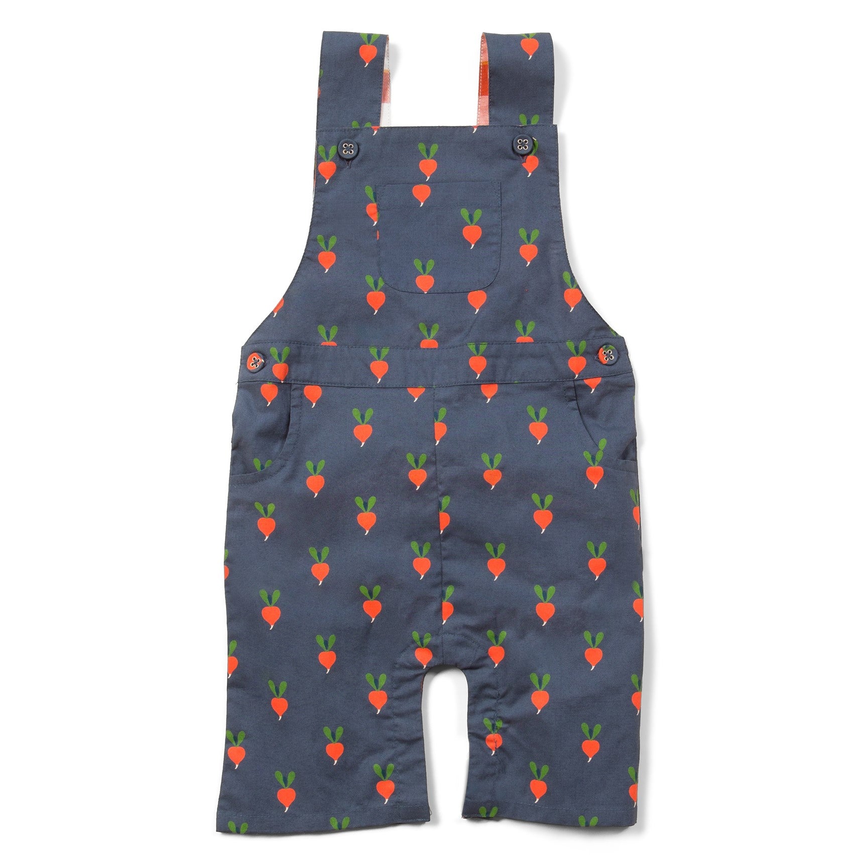 radical radish dungarees by little green radicals at whippersnappers online