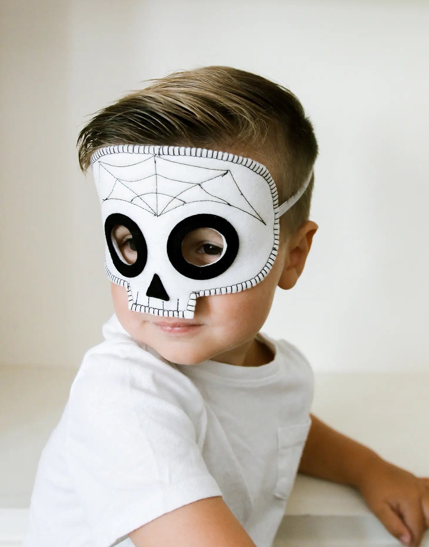skeleton skull felt mask