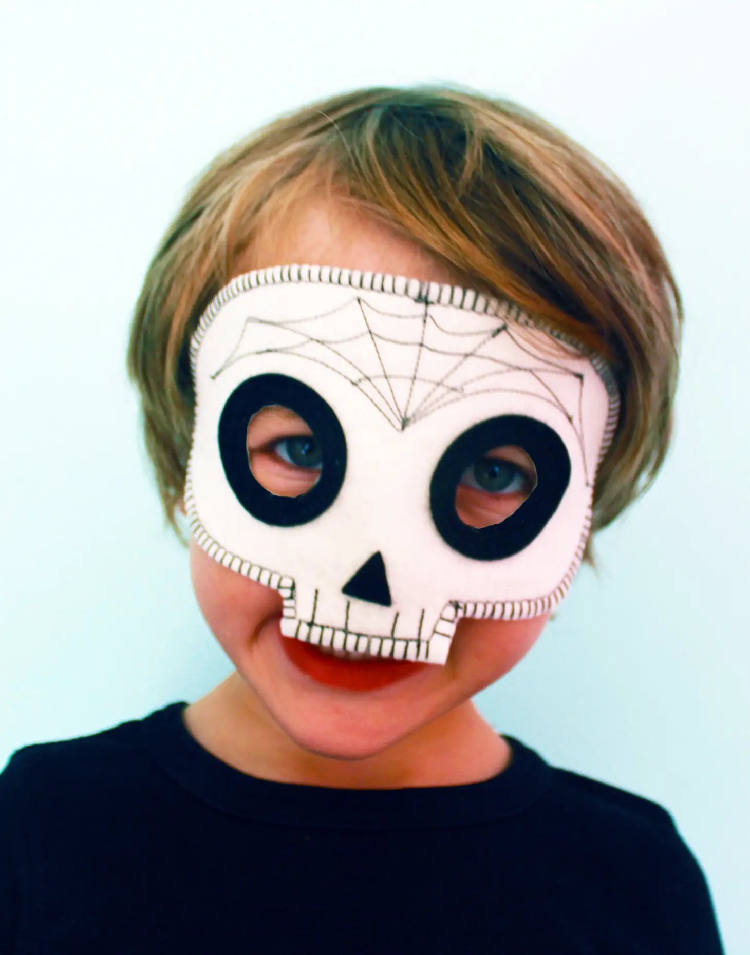 skeleton skull felt mask