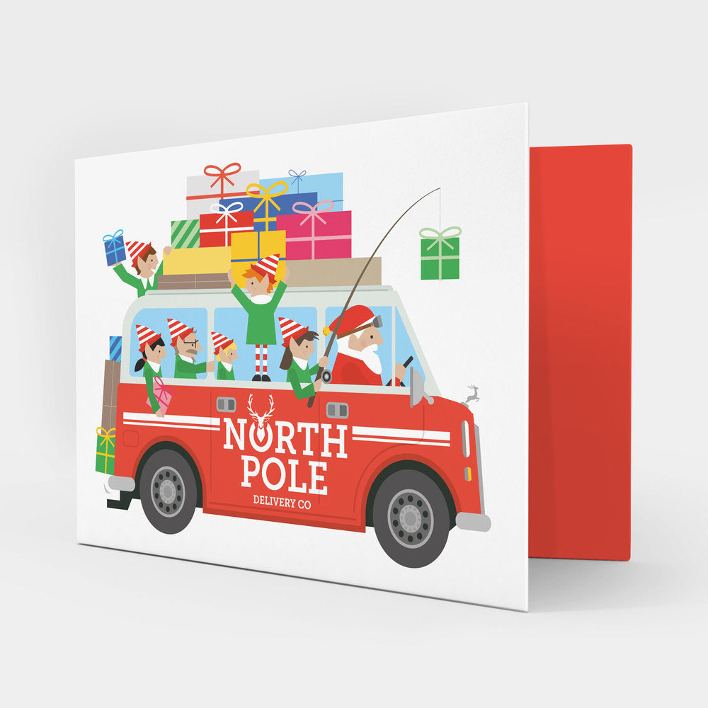 christmas north pole delivery card by showler & showler at whippersnappers online