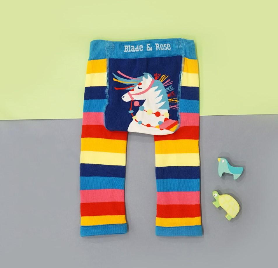 carnival horse stripey leggings
