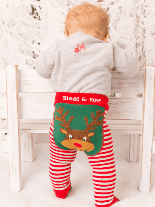 blade & rose festive legging with reindeer on bottom