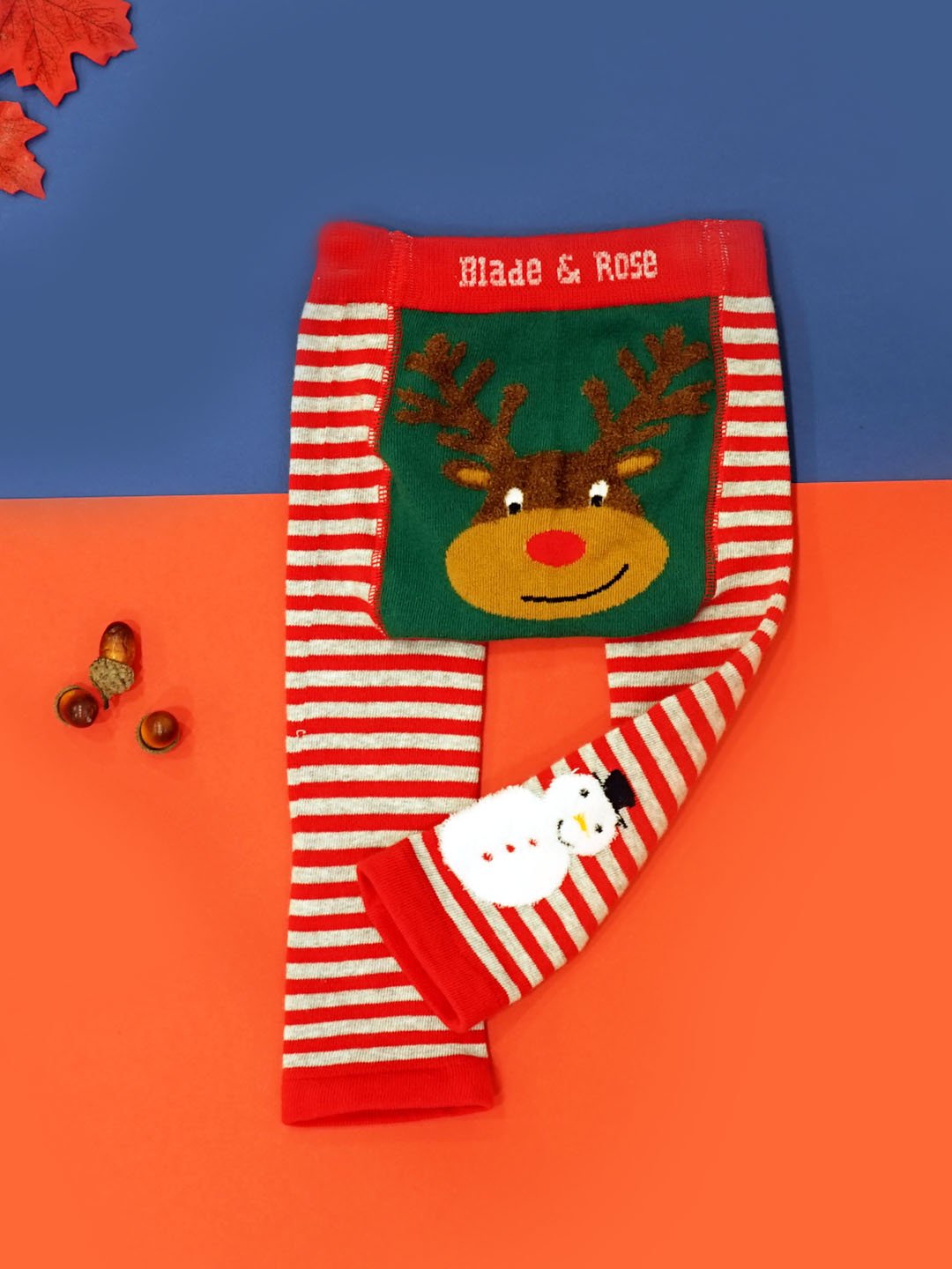 blade & rose festive legging with reindeer on bottom