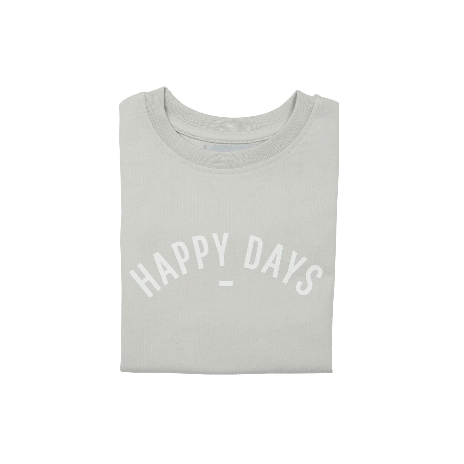 Bob & Blossom Pale Grey Happy Days T-Shirt