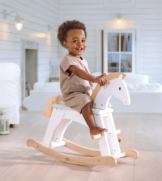 lucky rocking horse by tender leaf toys