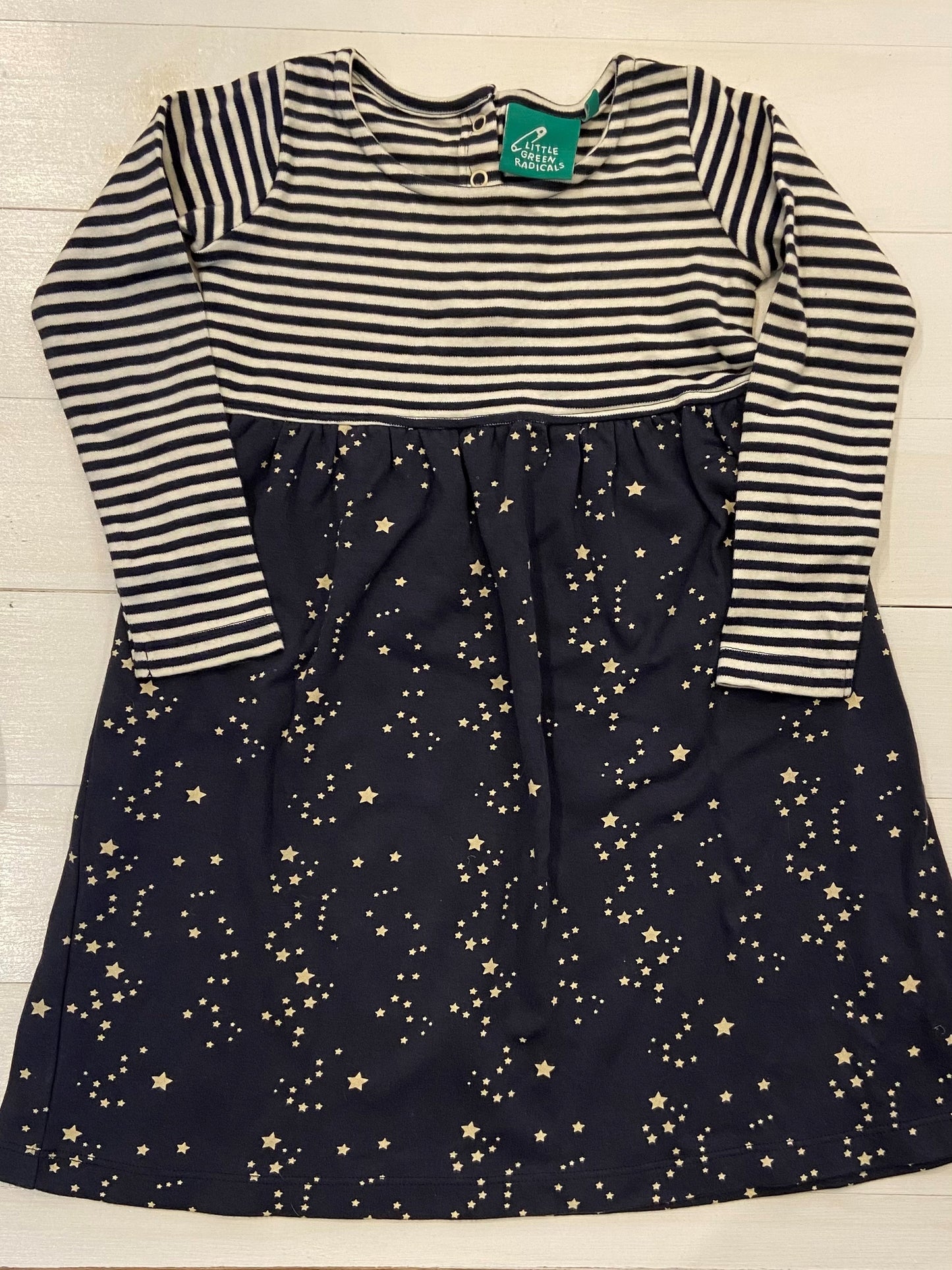 little green radicals pre loved starry night easy peasy dress at whippersnappersonline